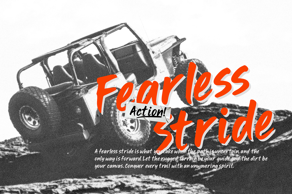 Blazenta - Display Brush Font, a Font by Indotype Foundry (Photo 8 of 10)