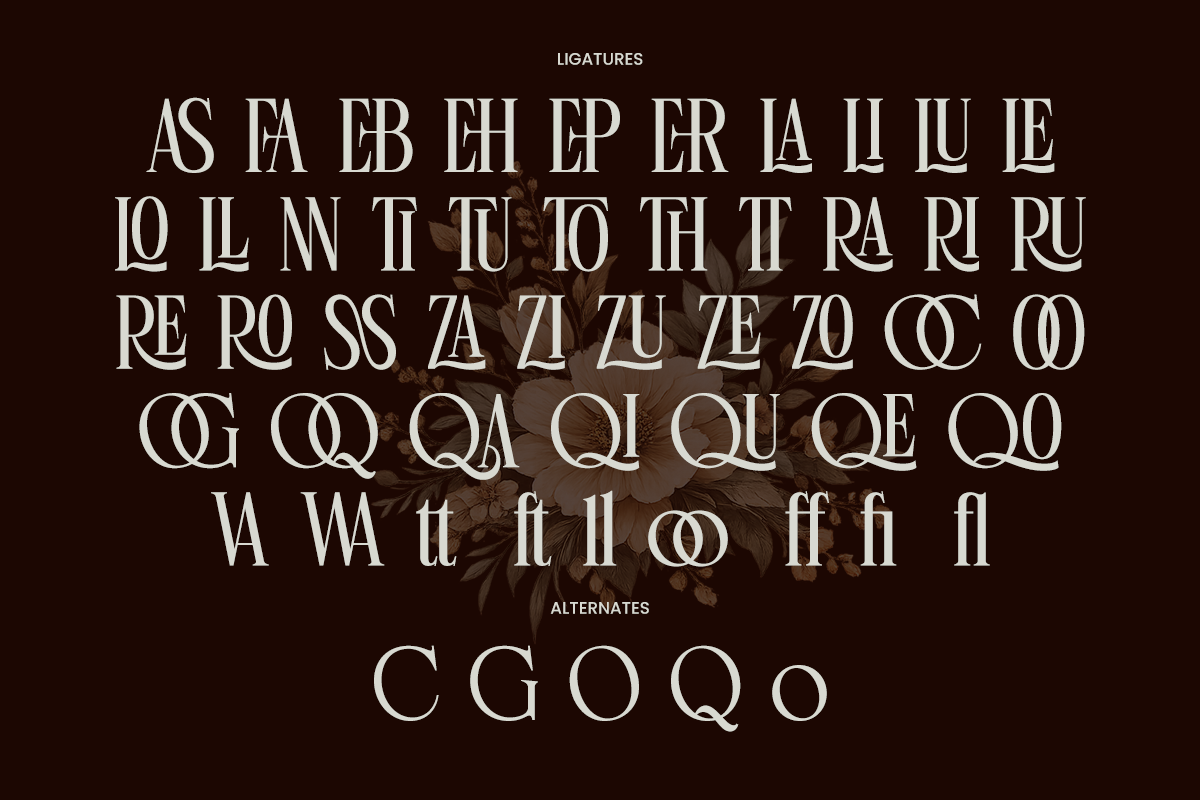 Luxury Ligature Serif Font - Linneva, a Serif Font by Say Studio (Photo 10 of 10)