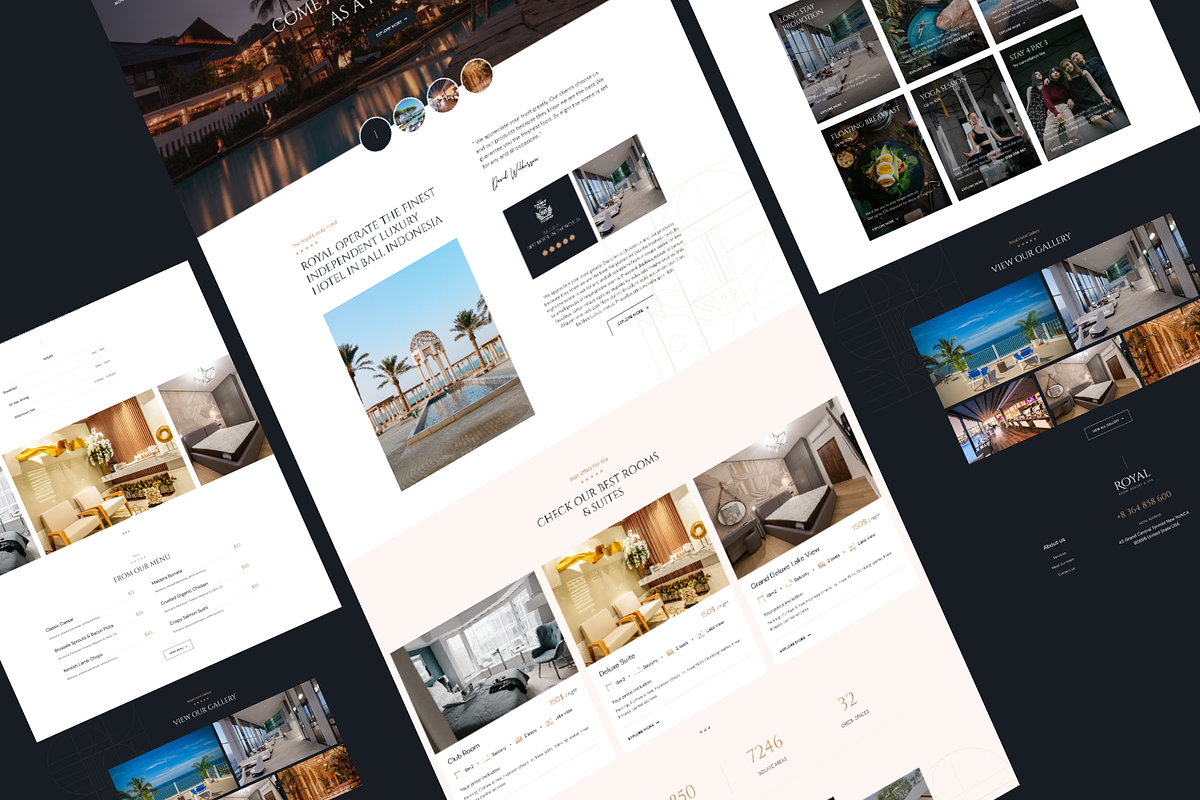 Royal - Luxury Hotel & Restaurant, an UI Kit Template by YoArts (Photo 3 of 4)