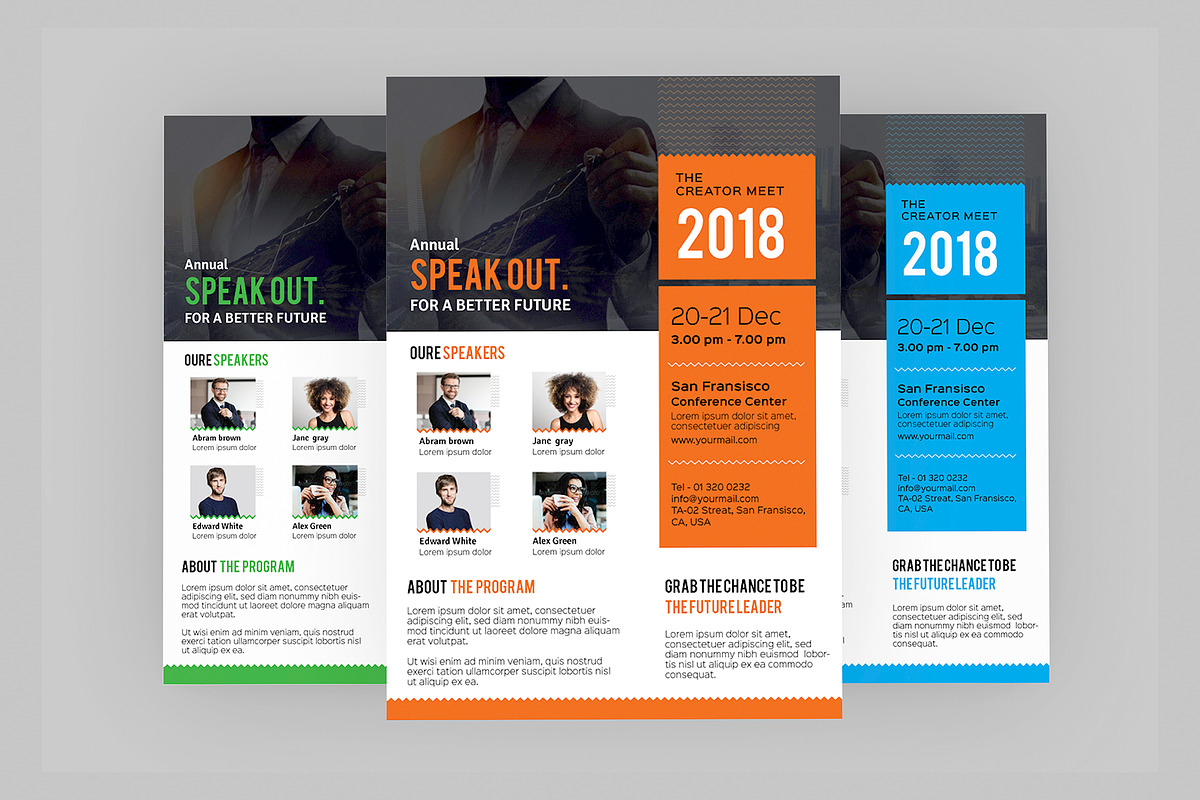 Conference Corporate Flyer, a Flyer Template by ideaz_sabbir (Photo 1 of 6)