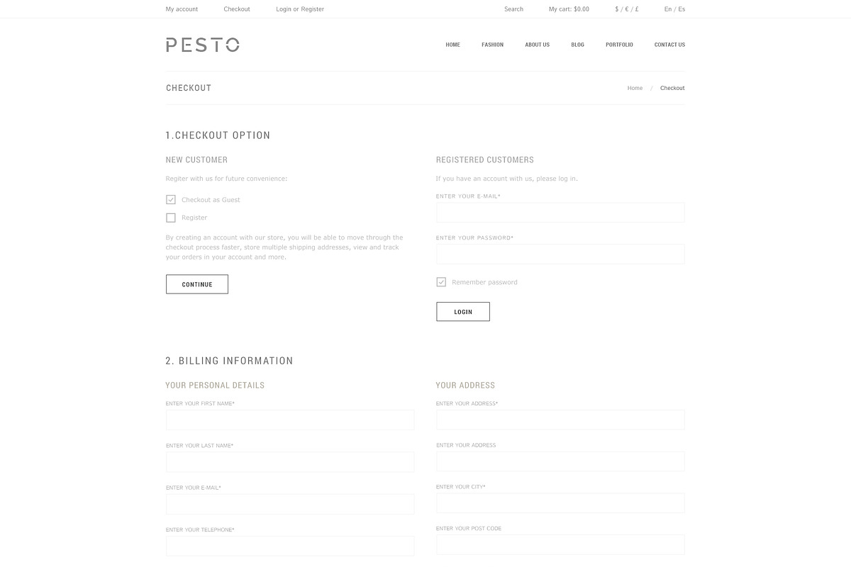 Pesto - eCommerce PSD Template, a Websites & App Template by Promokit (Photo 31 of 37)