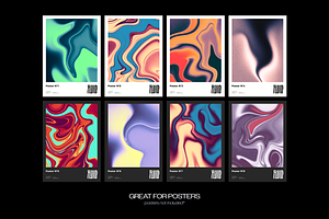 Fluid 4 Retro-Futuristic Backgrounds