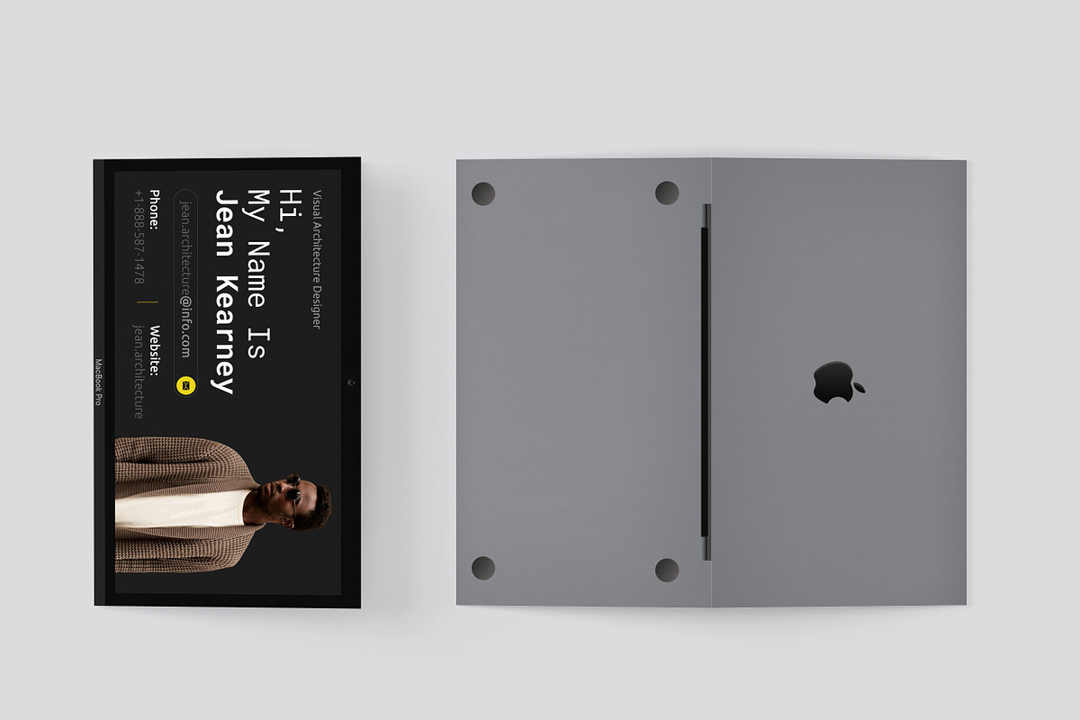 Laptop Business Card - Personal, a Business Card Template by TheFeture (Photo 5 of 5)