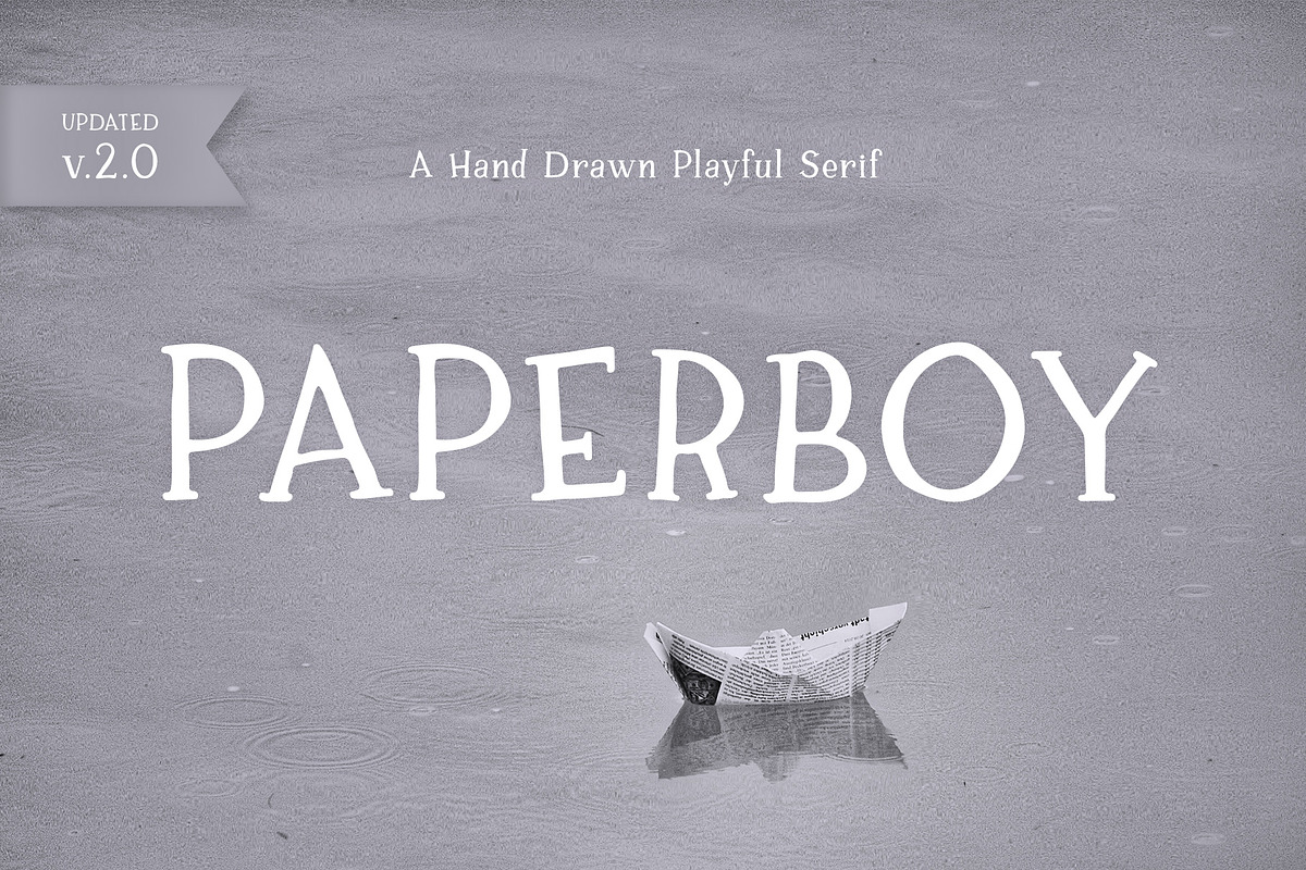 Paperboy | A Hand Drawn Serif Font