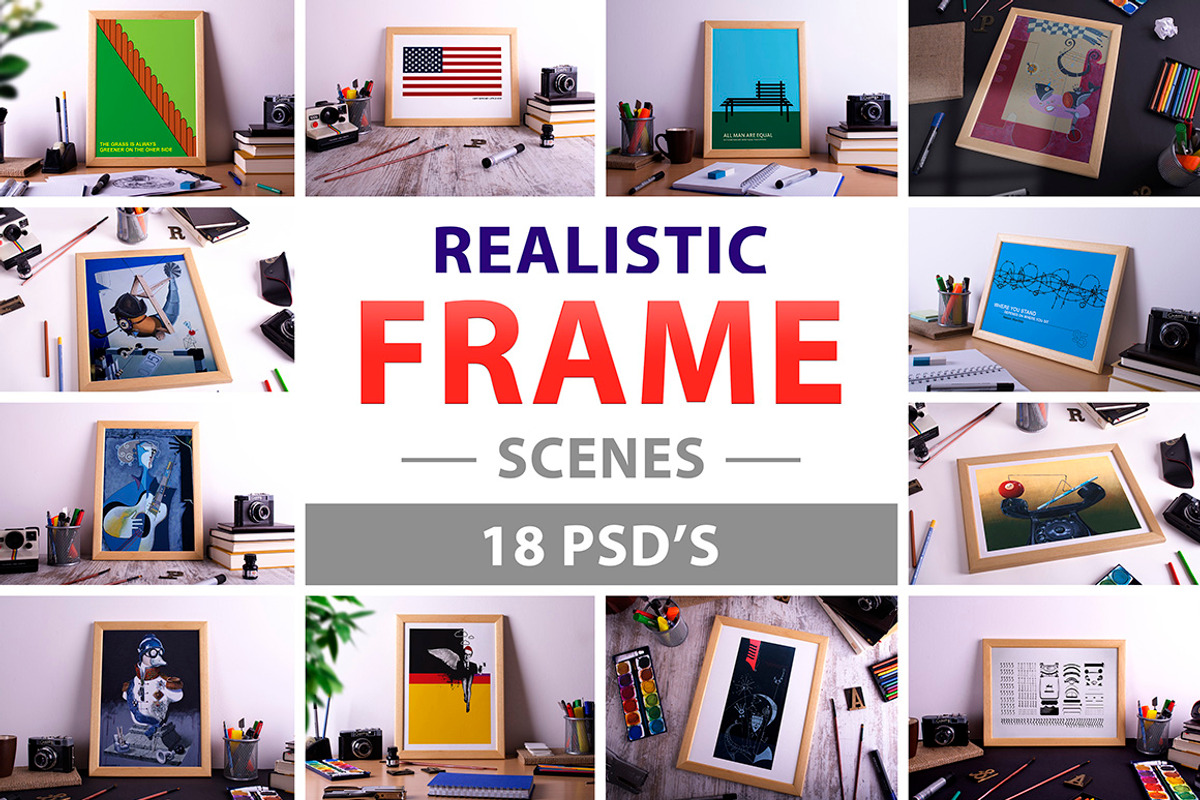 Realistic Frame scenes, a Print Template by All Design Store (Photo 1 of 2)
