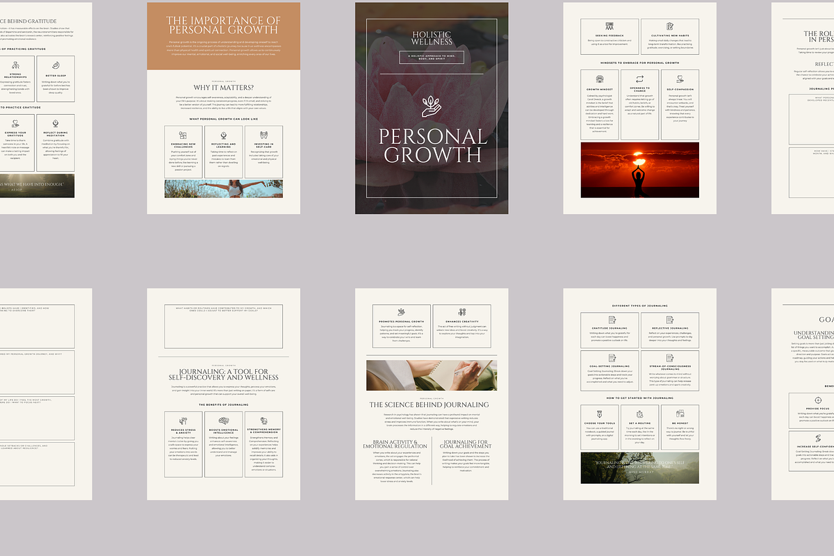 HOLISTIC WELLNESS EBOOK TEMPLATE, a Marketing Template by Daring Digies (Photo 6 of 9)