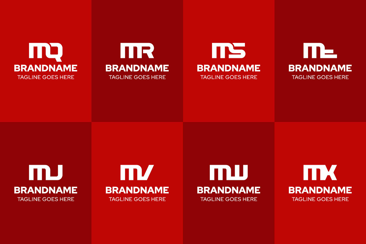 Letters MQ MR MS MT MU MV MW MX Logo, a Branding & Logo Template by Pray Art Design Studio (Photo 2 of 2)