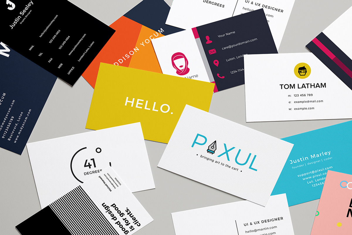 12 Premium Business Cards, a Business Card Template by Pixul (Photo 2 of 16)