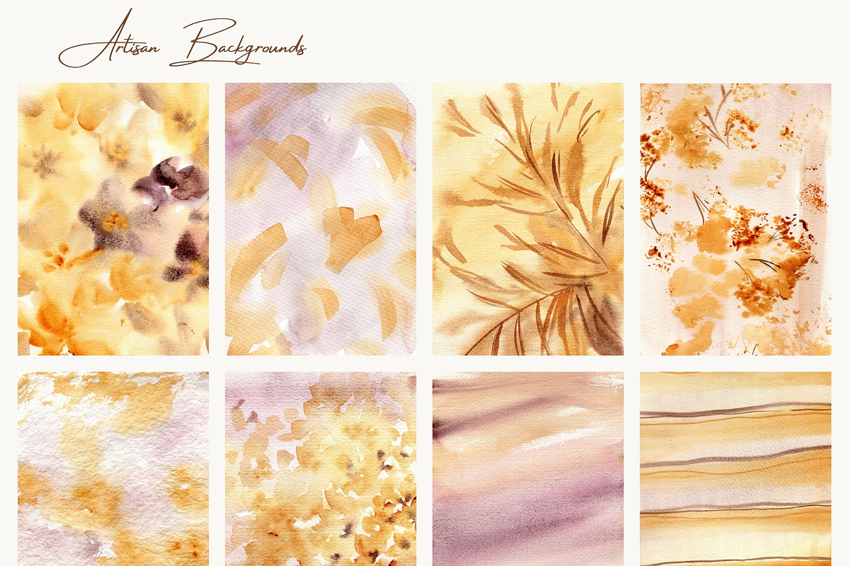 Artisan Autumn Watercolor Background, a Background Graphic by ArtMaslyana (Photo 7 of 10)