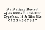 Vintage Crosshatch Blackletter Font, a Blackletter Font by Century Library (Thumbnail 3 of 5)