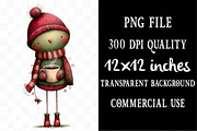 Whimsical Winter Robin Birds Clipart, an Illustration by Designking (Thumbnail 4 of 5)