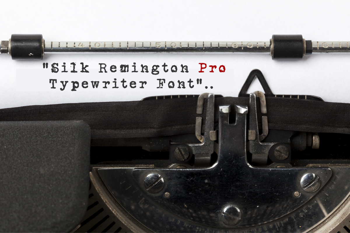 Silk Remington Pro Typewriter Font, a Serif Font by Jadugar Design Studio (Photo 1 of 11)