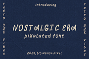 Nostalgic Era Y2K Display Font, a Handwritten Font by Ashiya Pixel (Thumbnail 1 of 11)