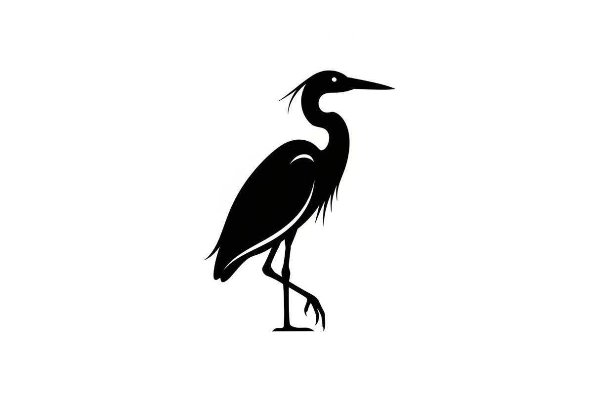 50 Heron Crane Silhouette Bundle, an Illustration by Amazin_art (Photo 4 of 39)