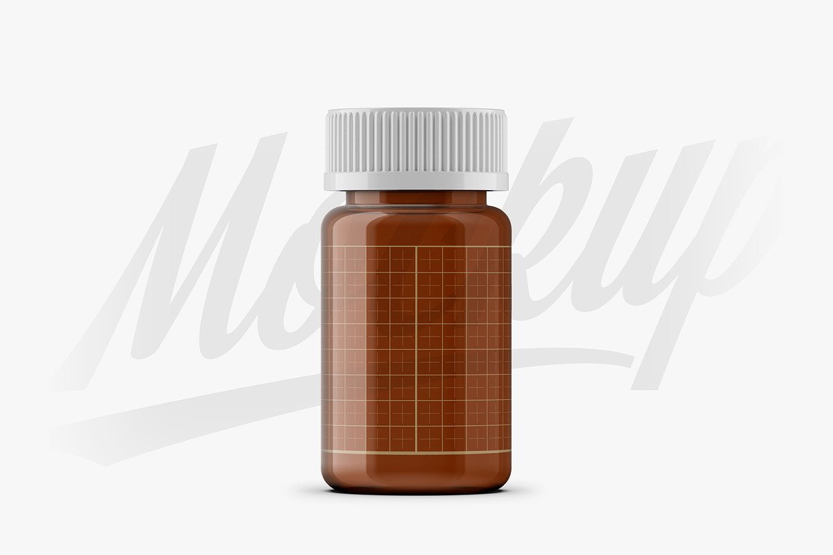 Clear Pills Bottle Mockup, a Packaging Mockup by Reformer Mockup (Photo 5 of 6)