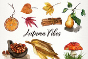 Autumn Vibes Clip Art Set, an Illustration by SandraGraphicDesign (Thumbnail 8 of 10)