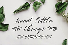 Sweet Little Things Script Font TRIO