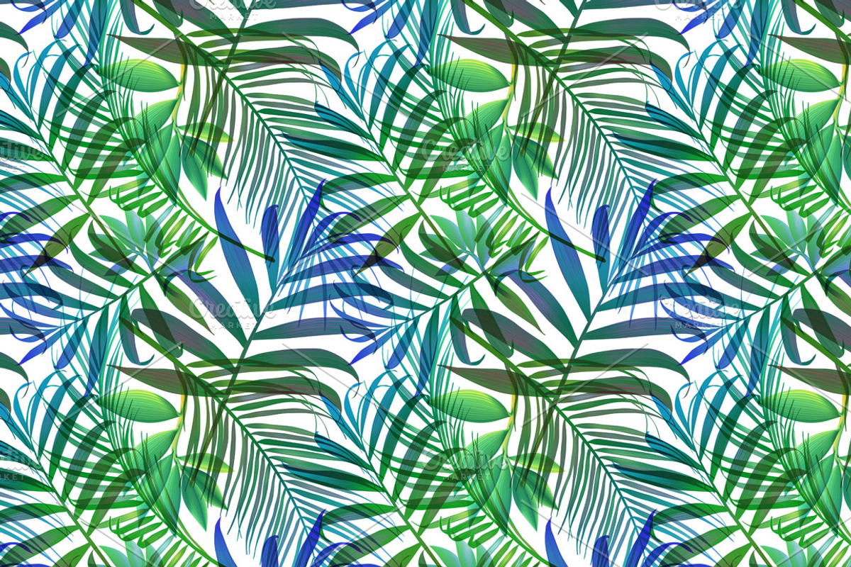 Tropical pattern. Jungle palm leaves, a Pattern Graphic by Luxury Fashion Prints