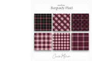 Seamless Burgundy Plaid Textures, a Texture Graphic by Creative Matrix82 (Thumbnail 4 of 5)