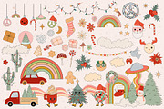 Holly Jolly Groovy Christmas, a Seasonal Illustration by Mio Buono (Thumbnail 8 of 13)