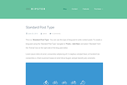 Hipster - A Retina WordPress Blog, a WordPress Template by ThemeJug (Thumbnail 1 of 2)