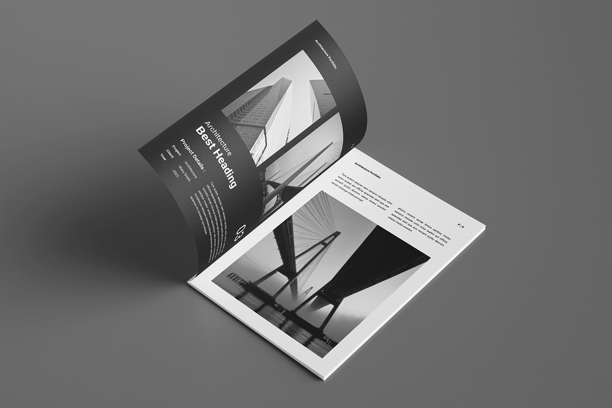 Architecture Portfolio Brochure, a Brochure Template by Seeing-art (Photo 5 of 11)
