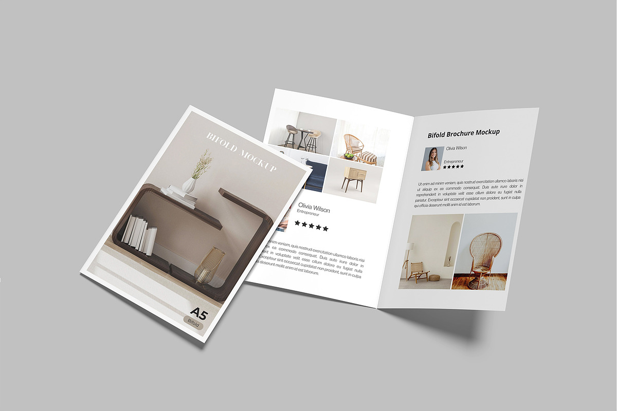 A5 Bifold Brochure Mockup, a Brochure Template by rizalamora (Photo 10 of 11)