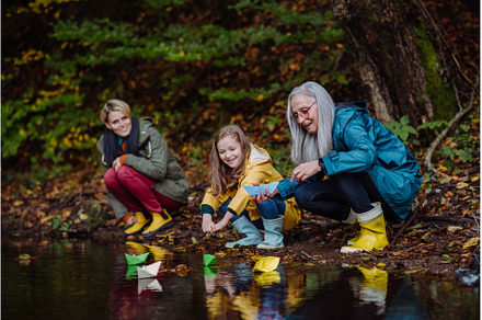 Small girl with mother and, a Nature Photo by HalfPoint