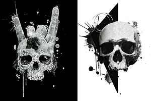 Skull Illustration - T-Shirt Design