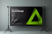 Banner and Press Wall Mockup, an Advertising Mockup by dpi (Thumbnail 3 of 13)