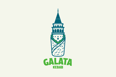 Galata Kebab Logo Template