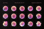 Pearl Y2K Abstract 3D PNG Shapes, an Object Graphic by stasylionet (Thumbnail 2 of 10)