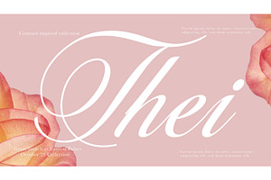 Thei: Calligraphy Font