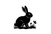 Garden Bunny Silhouette Bundle, an Illustration by jahid234 (Thumbnail 13 of 48)