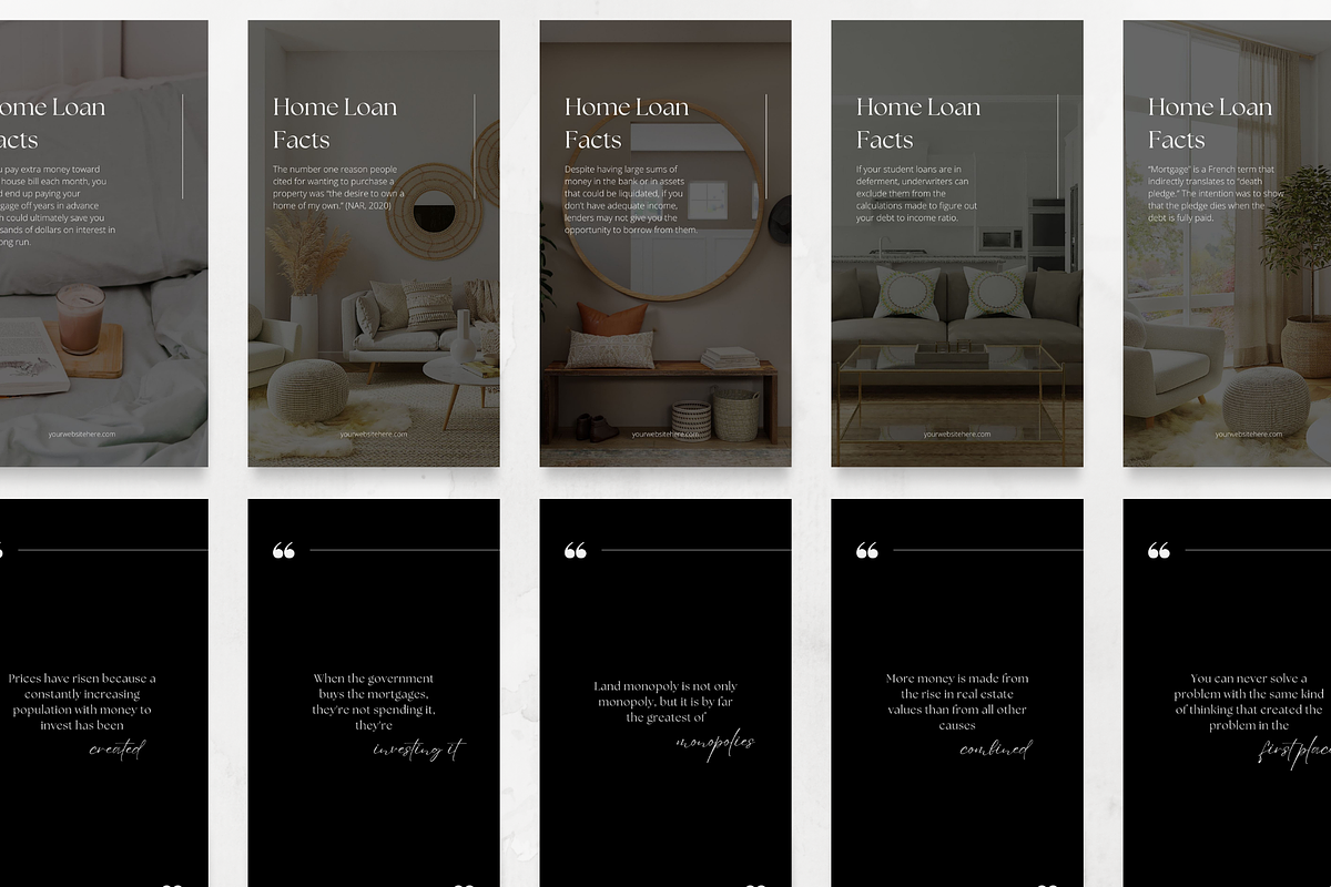 100 Mortgage Broker Story Templates, a Social Media Template by ZoaniDesign (Photo 8 of 9)
