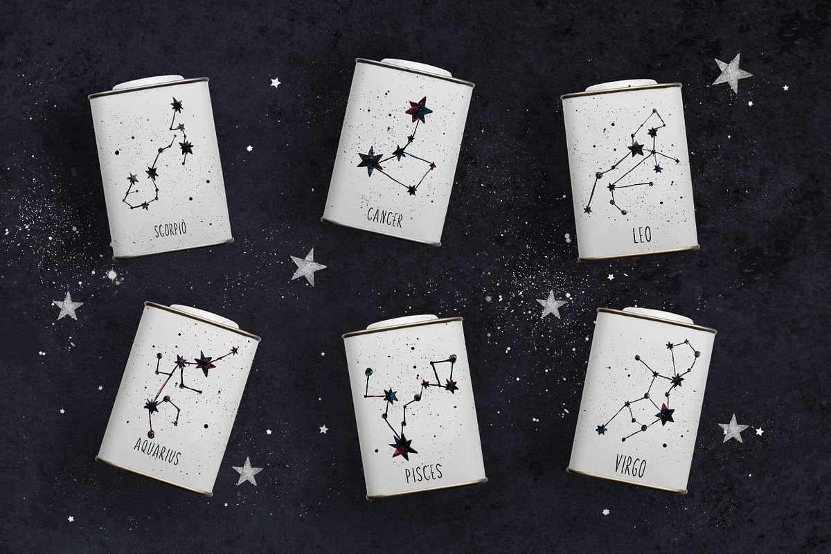 Magic Zodiac Constellations + Bonus, a Decorative Illustration by anvinoart (Photo 2 of 10)