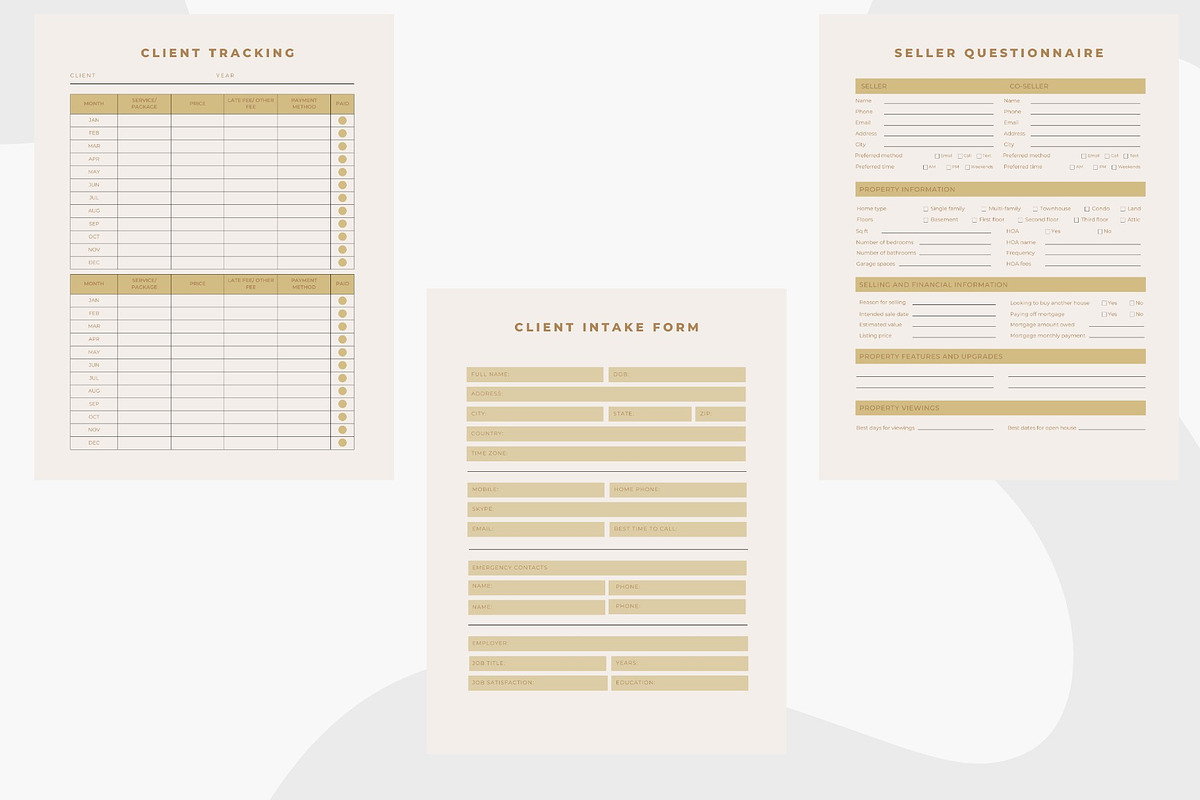 Realtor Business Planner | 54-Page, a Stationery Template by Local Marketing Templates (Photo 3 of 3)