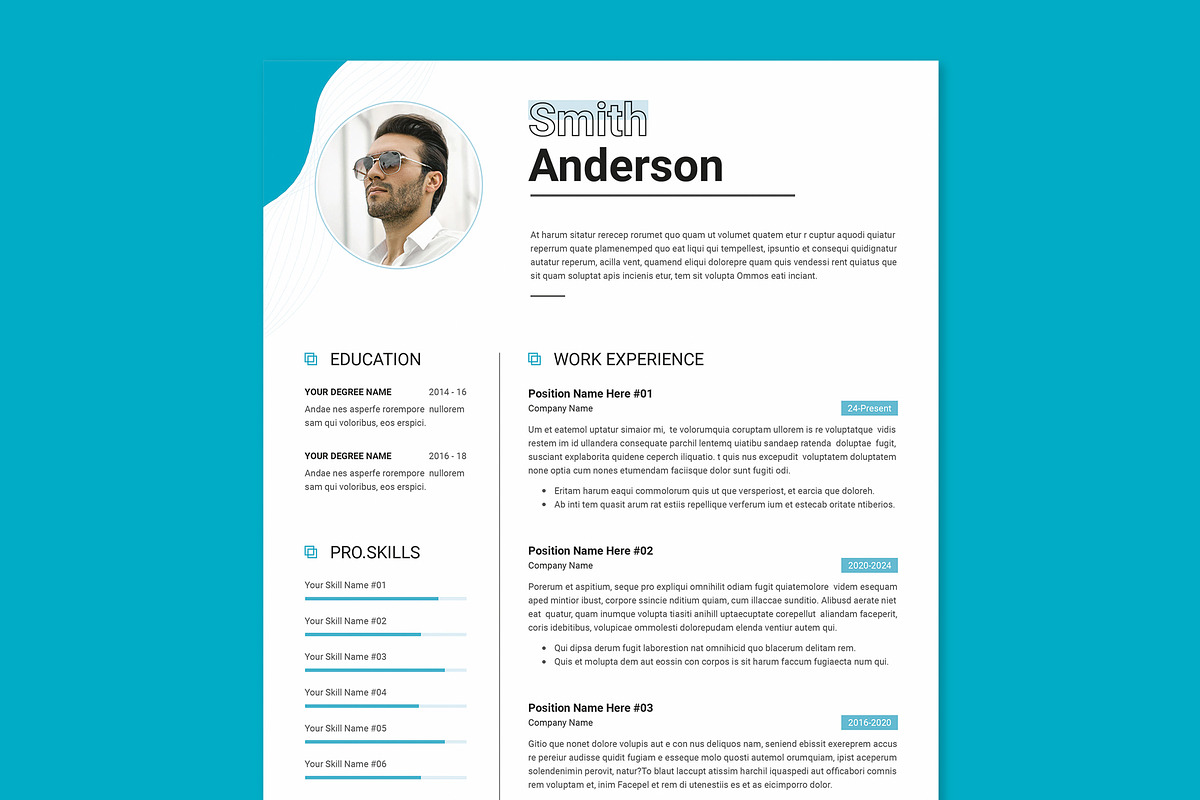 Resume Template 4 Page | CV Template, a Resume Template by PixelStudio (Photo 4 of 4)