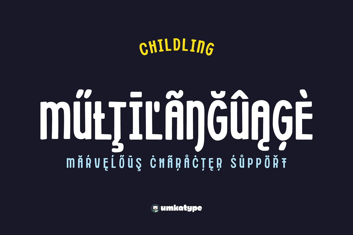Childling Display Font, a Script Font by alpercakici (Photo 4 of 11)