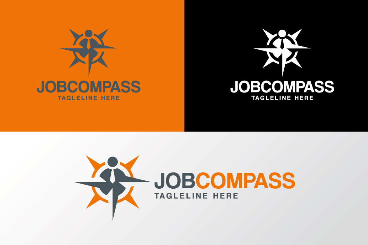 Job Compass, a Branding & Logo Template by emotions76