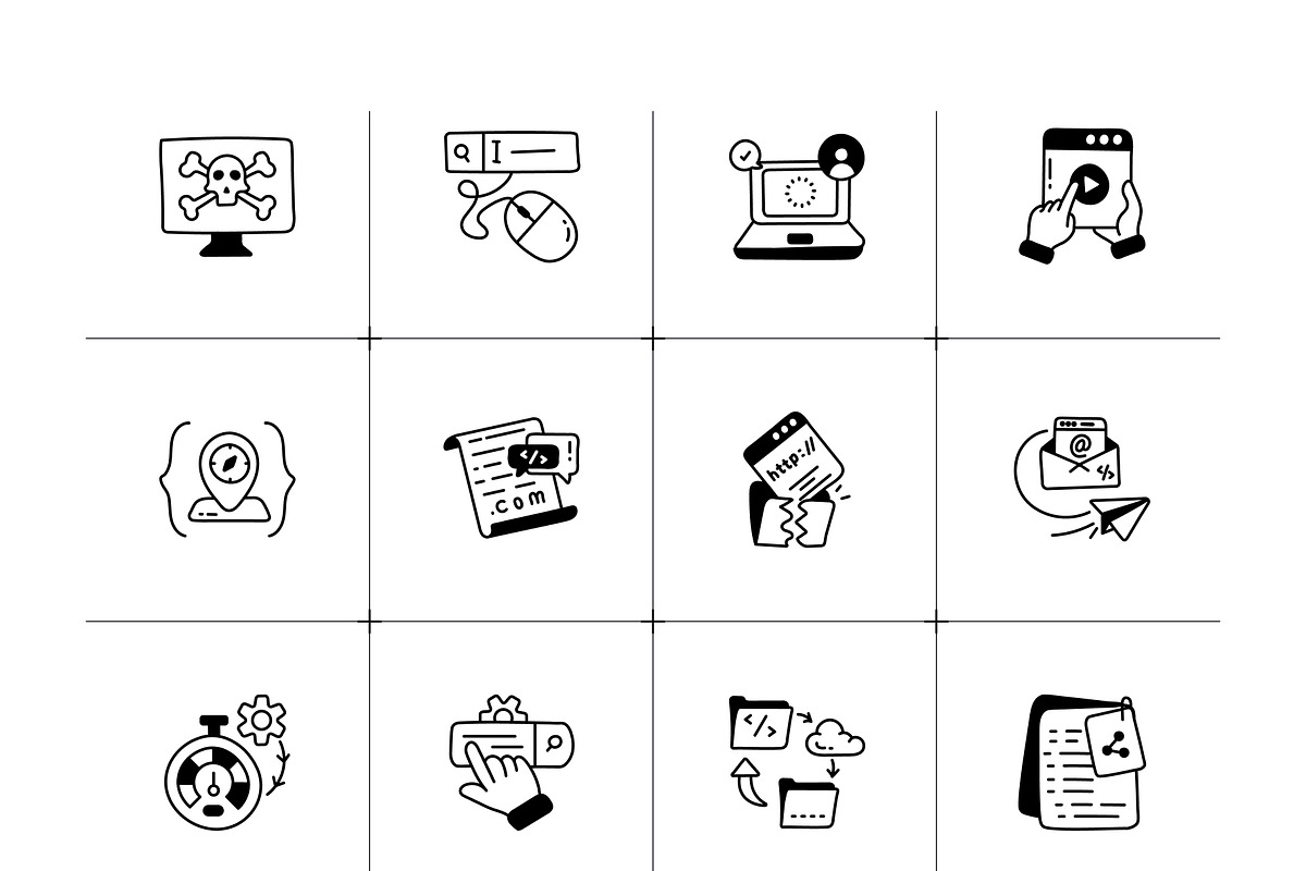 Animated Web Development Icons, an Outline Icon by Vectors Market (Photo 2 of 8)