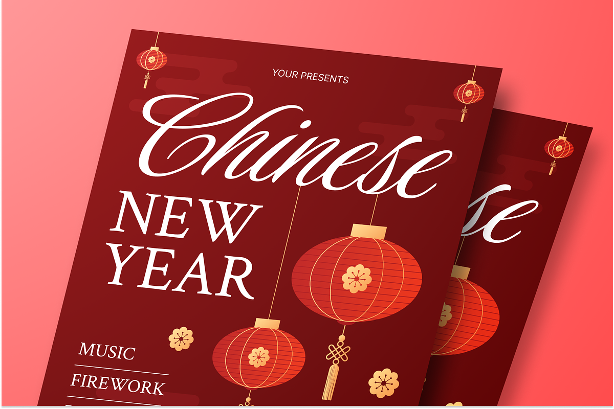 Lunar New Year Flyer Set, a Flyer Template by Annora Studio (Photo 3 of 6)