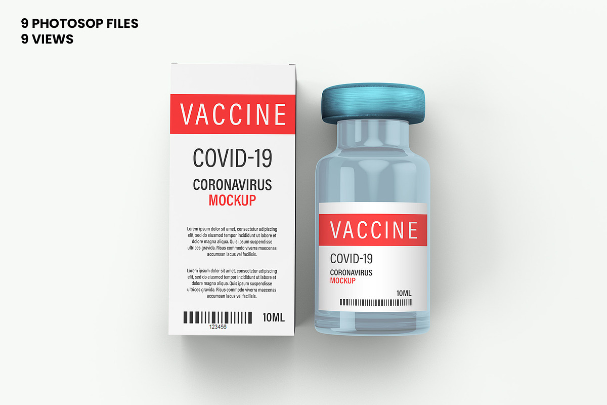Vial Bottles Mock Up - 9 views, a Packaging Mockup by Illusiongraphic (Photo 7 of 19)