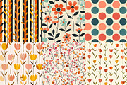 Modern Floral Seamless Digital Paper, a Texture Illustration by DreamPrint404 (Thumbnail 7 of 7)