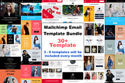 Mailchimp Email Template Bundle, an Email Template by QuickArtisan (Thumbnail 1 of 10)