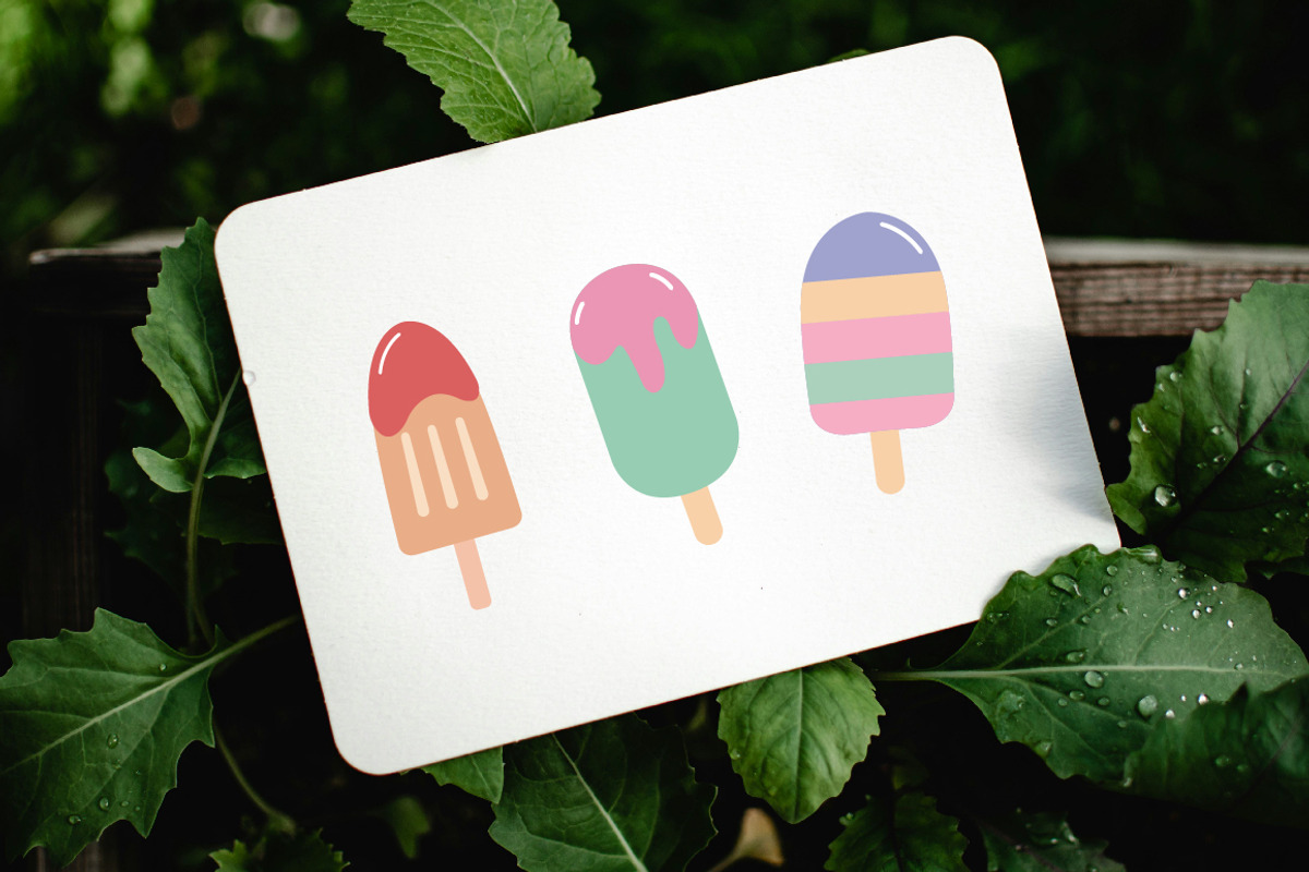 12 Colorful Popsicle Vector Set, a Food Illustration by jongcreative (Photo 2 of 4)