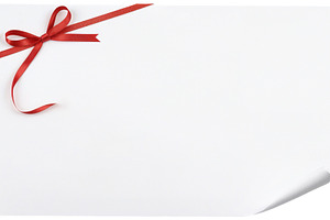 ribbon bow greeting card, a Holiday Photo by itakdalee
