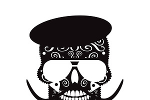 Skull With Mustache Artist