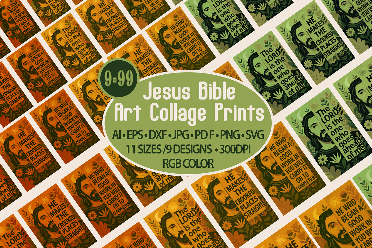 Jesus Bible Art Collages-Posters, a Person Illustration by Blynn Pippen (Photo 2 of 21)