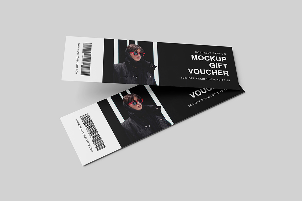 Gift Voucher Mockup, an Advertising Mockup by swsi-studio (Photo 4 of 5)